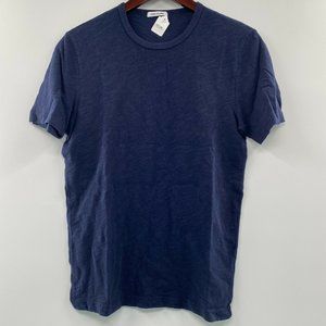 Hiro Clark Men's Short Sleeve T-Shirt Slub Jersey in Navy Blue sz S NWT Canada
